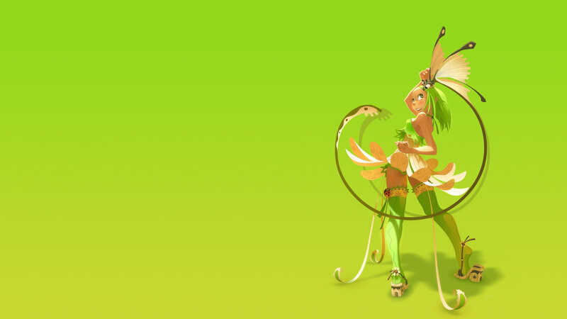 green fairy character art