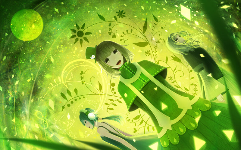green fantasy characters
