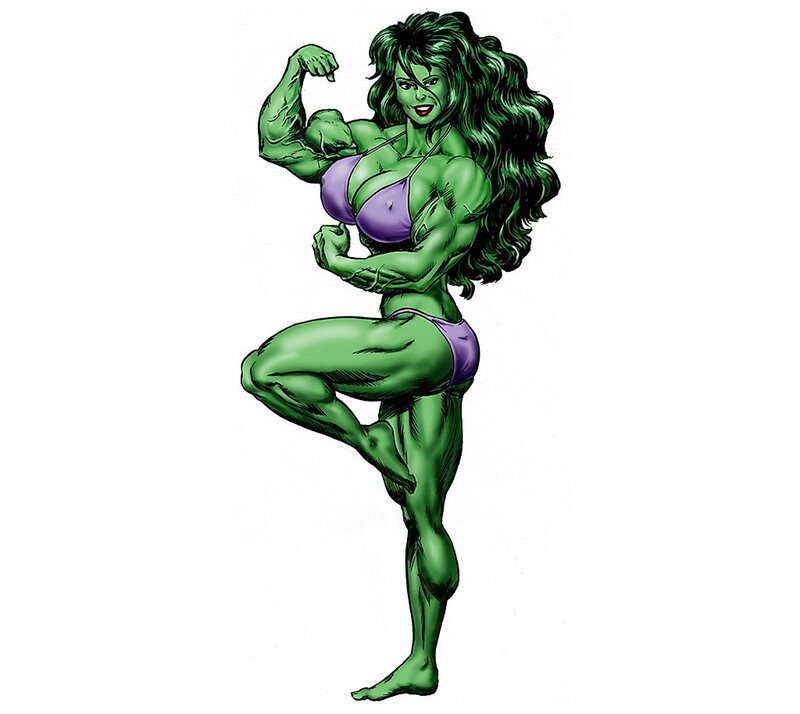 Green Female Superhero