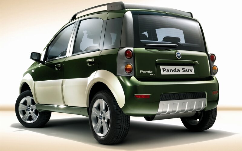 Green Fiat Panda SUV
