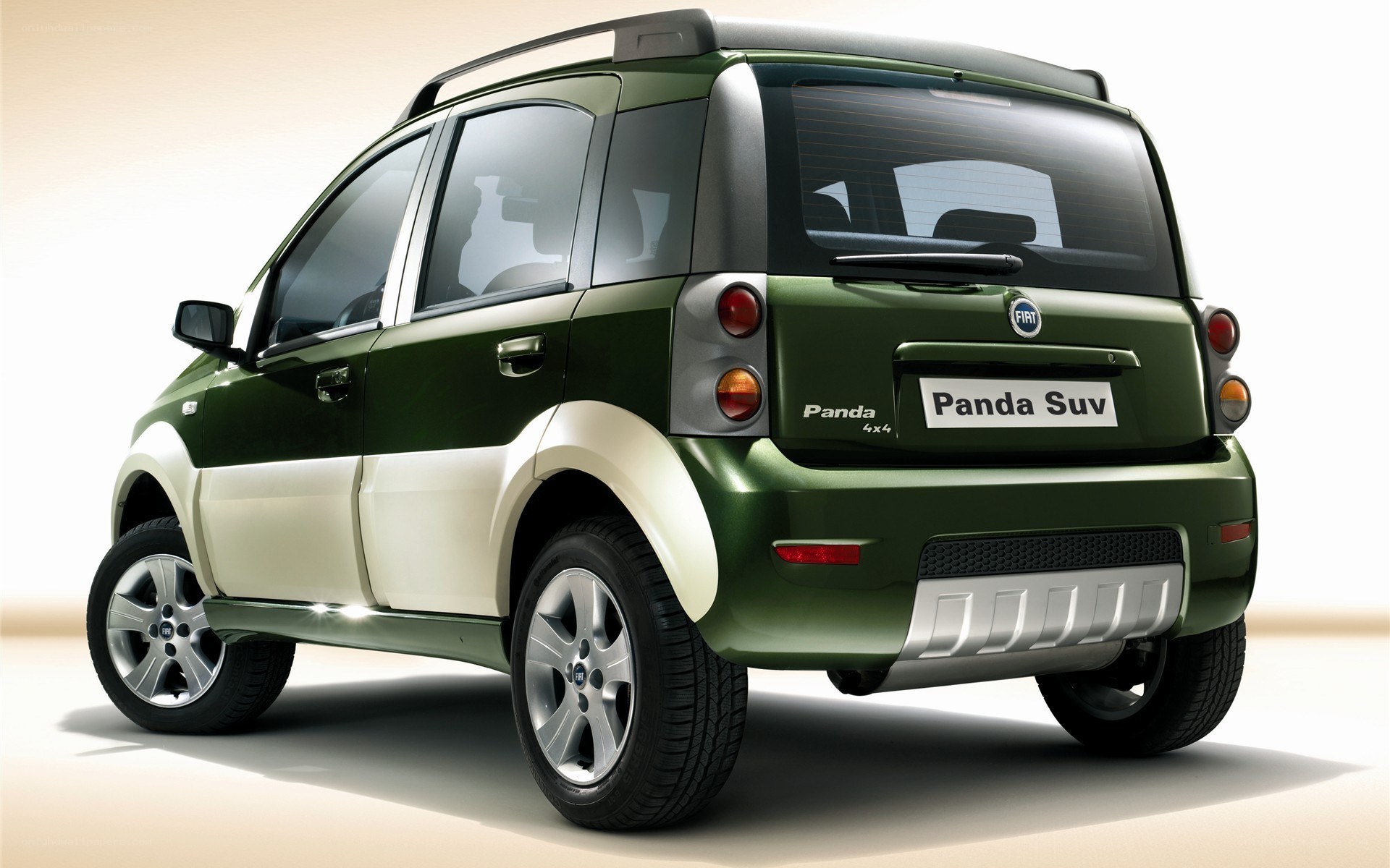 Green Fiat Panda SUV