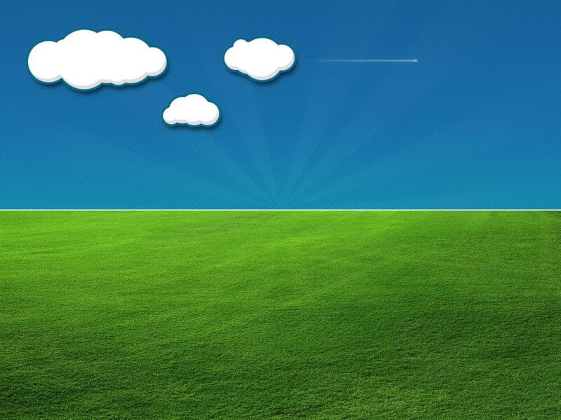 Green Field and Blue Sky — Serene