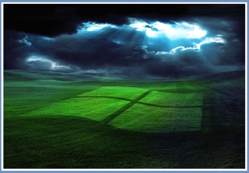 Green Field with Logo