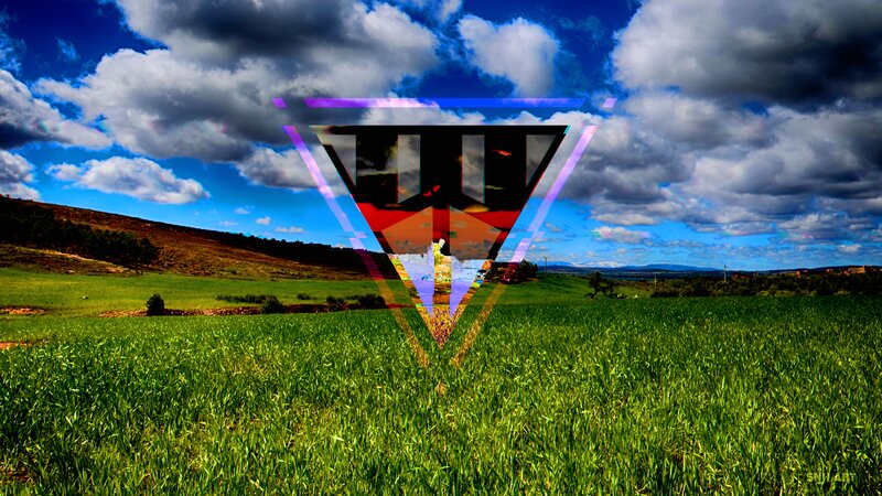Green Field with Triangle