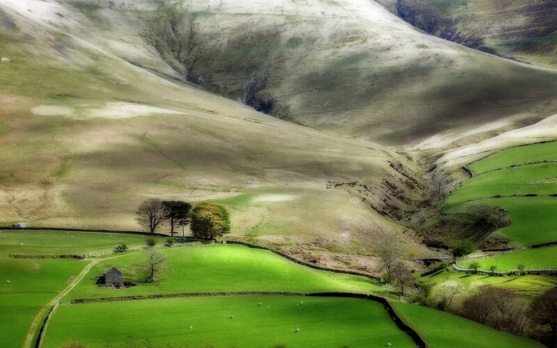 Green Fields and Hills — Serene