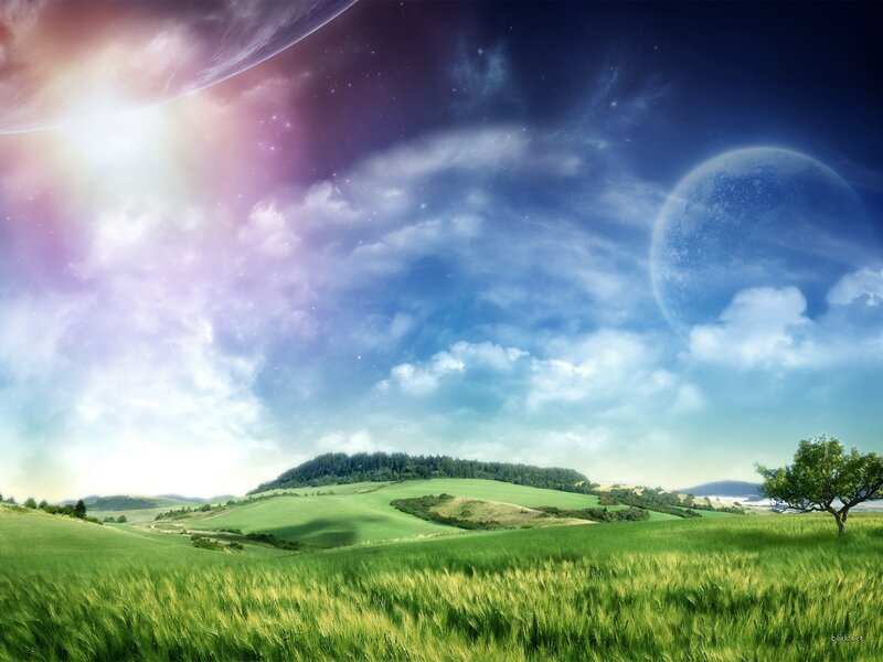 Green Fields under Alien Sky — Serene