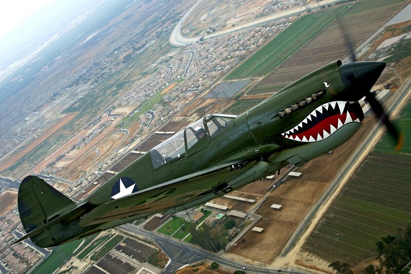 Green Fighter Plane