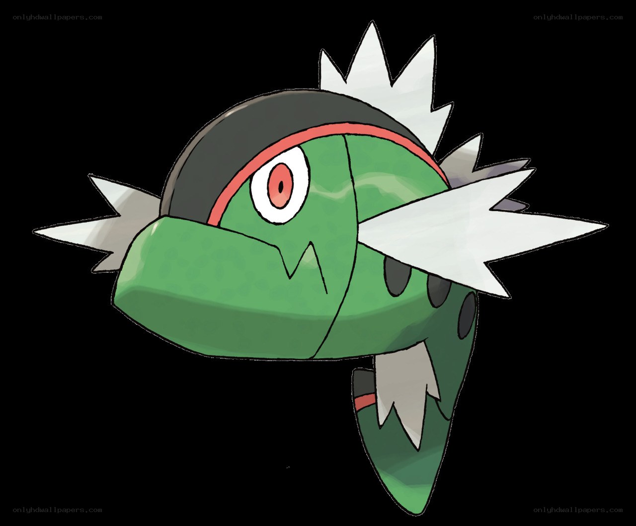 Green fish-like Pokémon