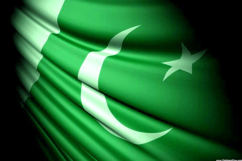 Green Flag with Crescent and Star