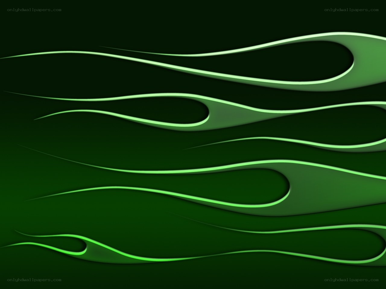 green flame design