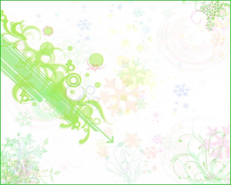 green floral abstract background