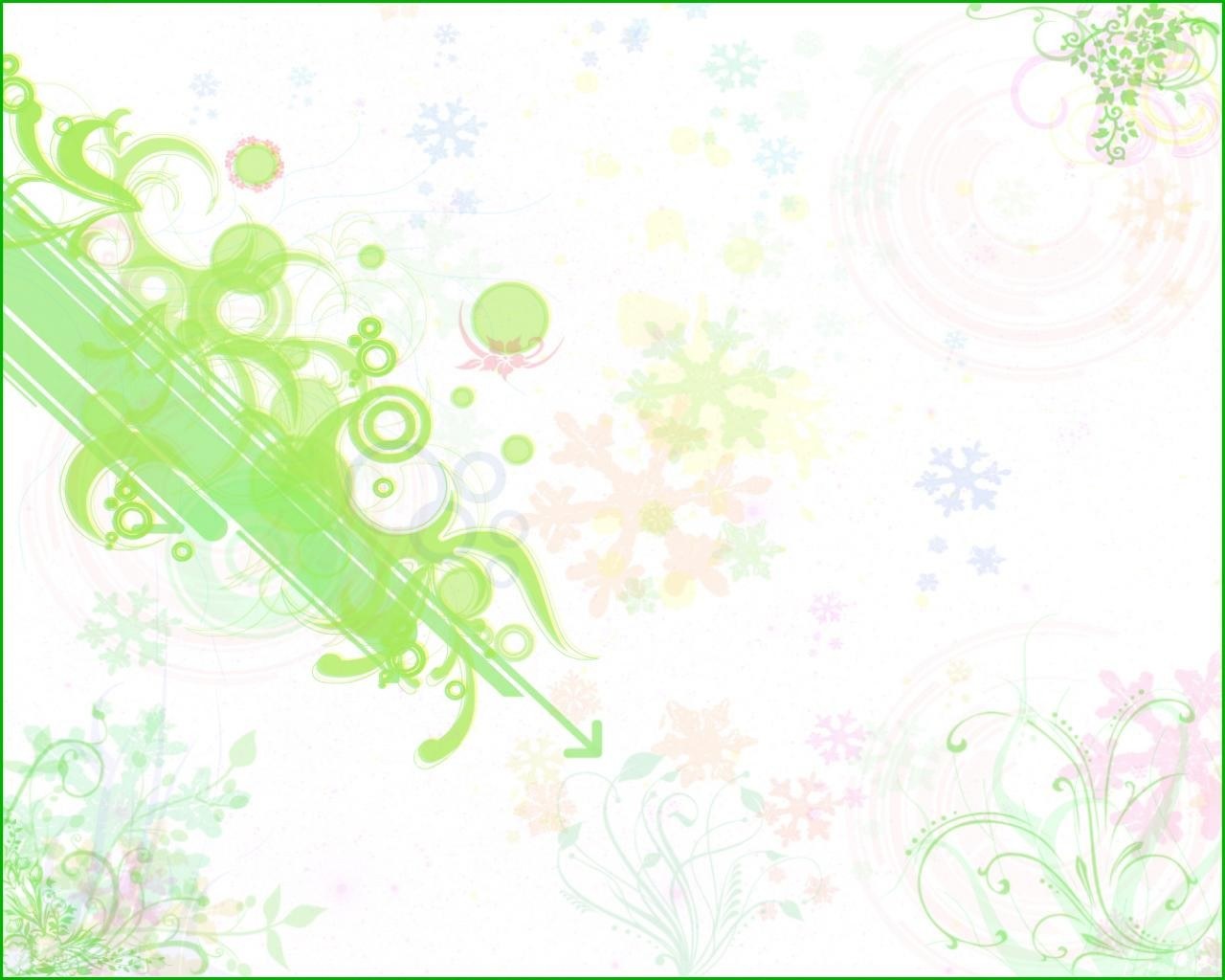 green floral abstract background