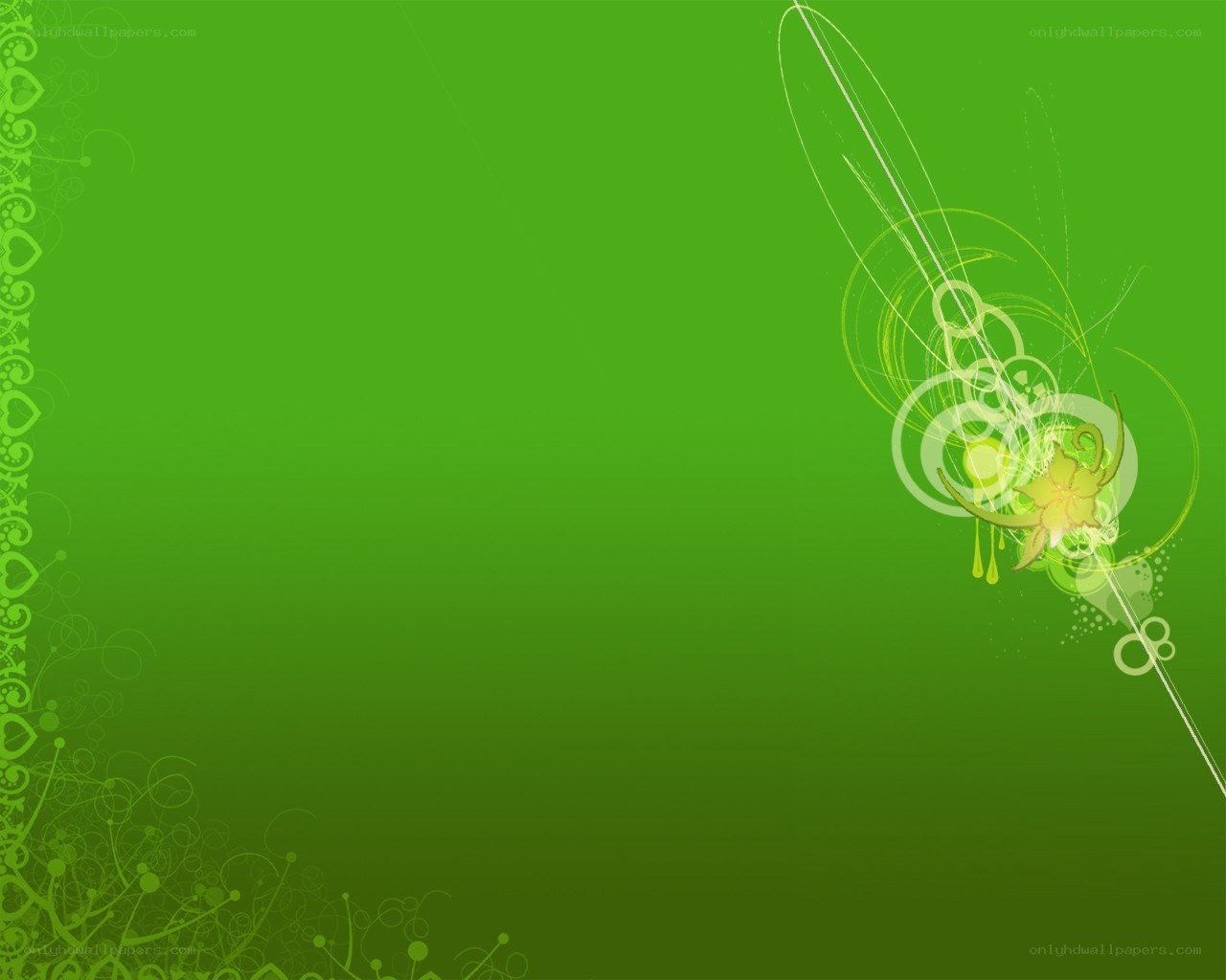 green floral abstract background