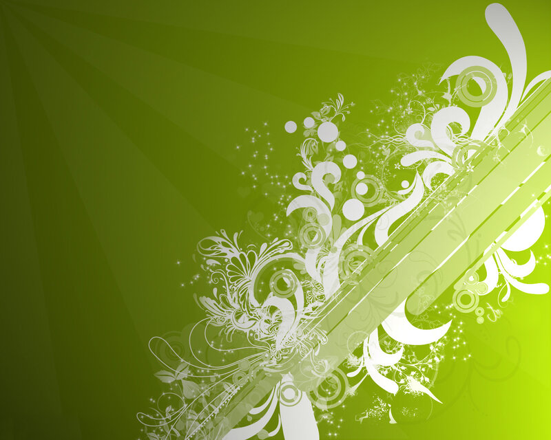 green floral abstract background