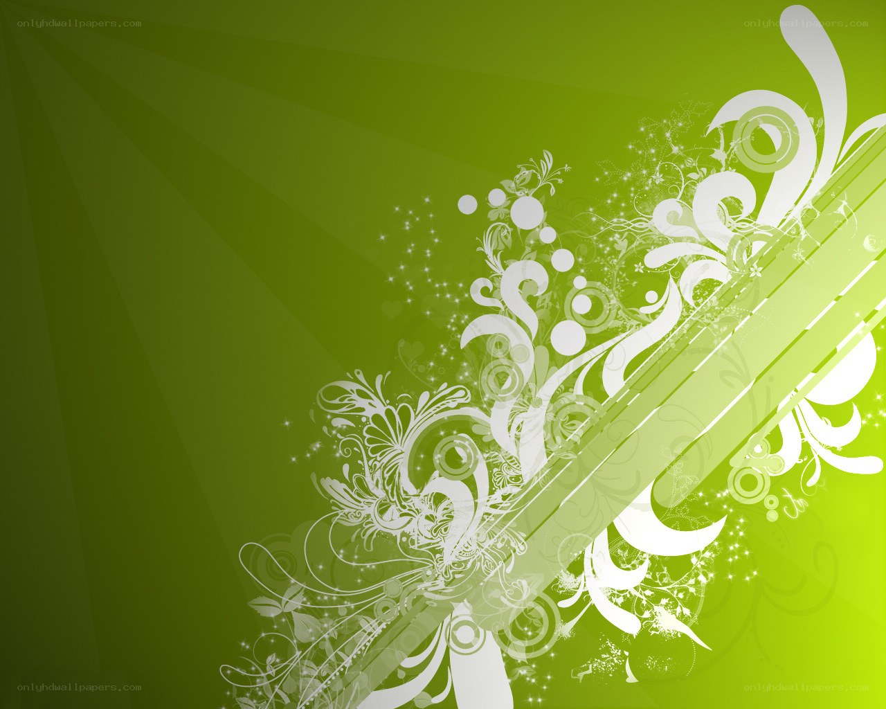 green floral abstract background