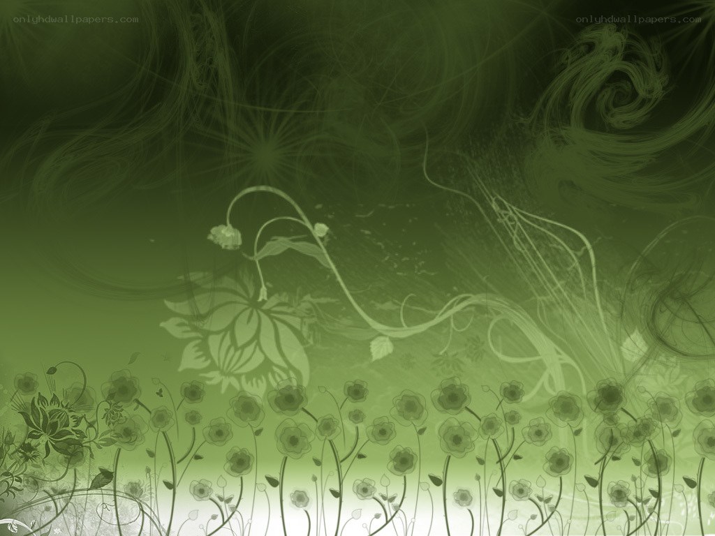 green floral abstract background