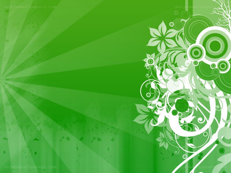 green floral abstract background