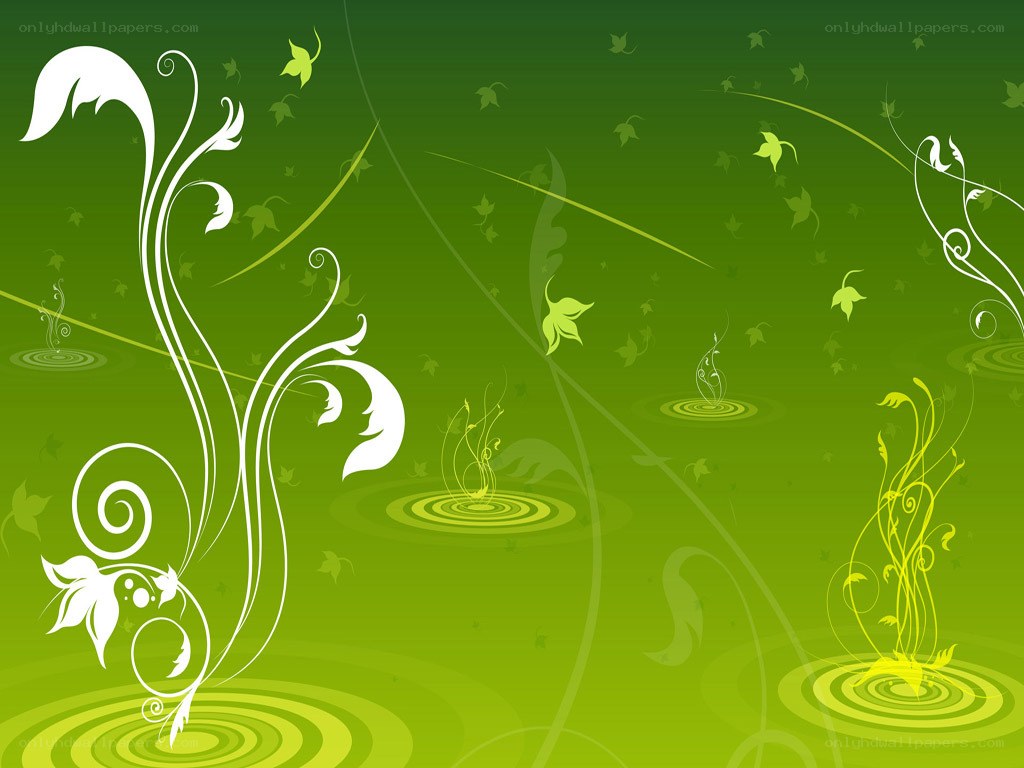 green floral abstract background