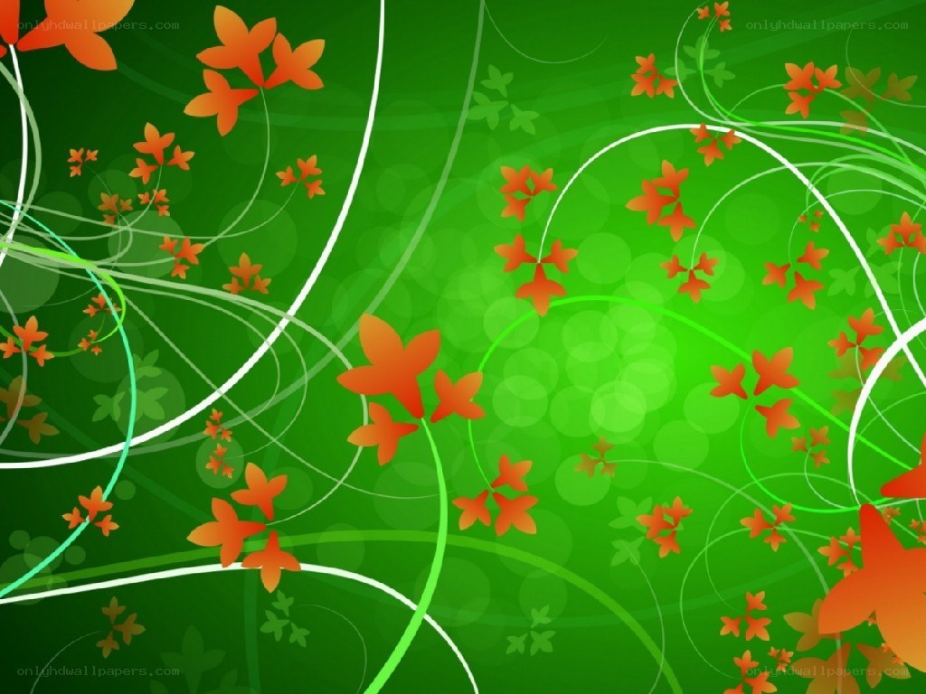 green floral abstract background