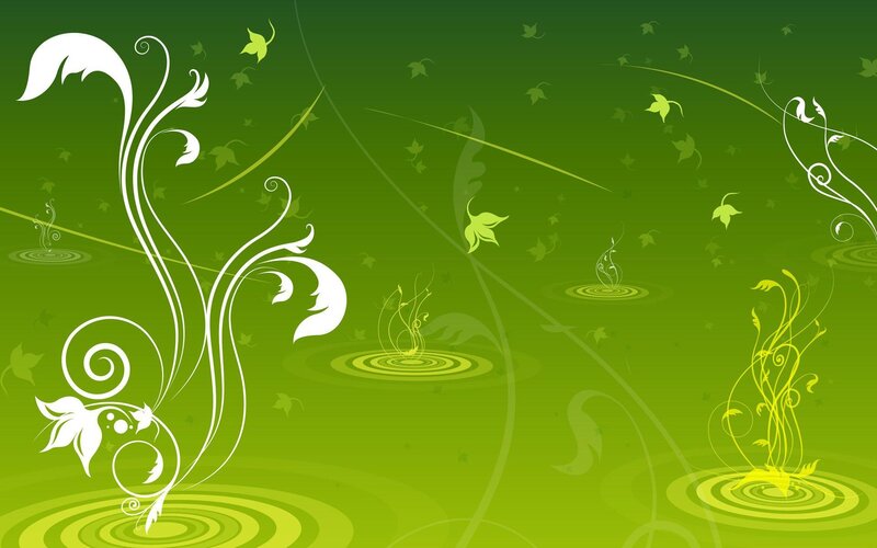 green floral abstract background