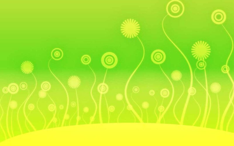 green floral abstract background