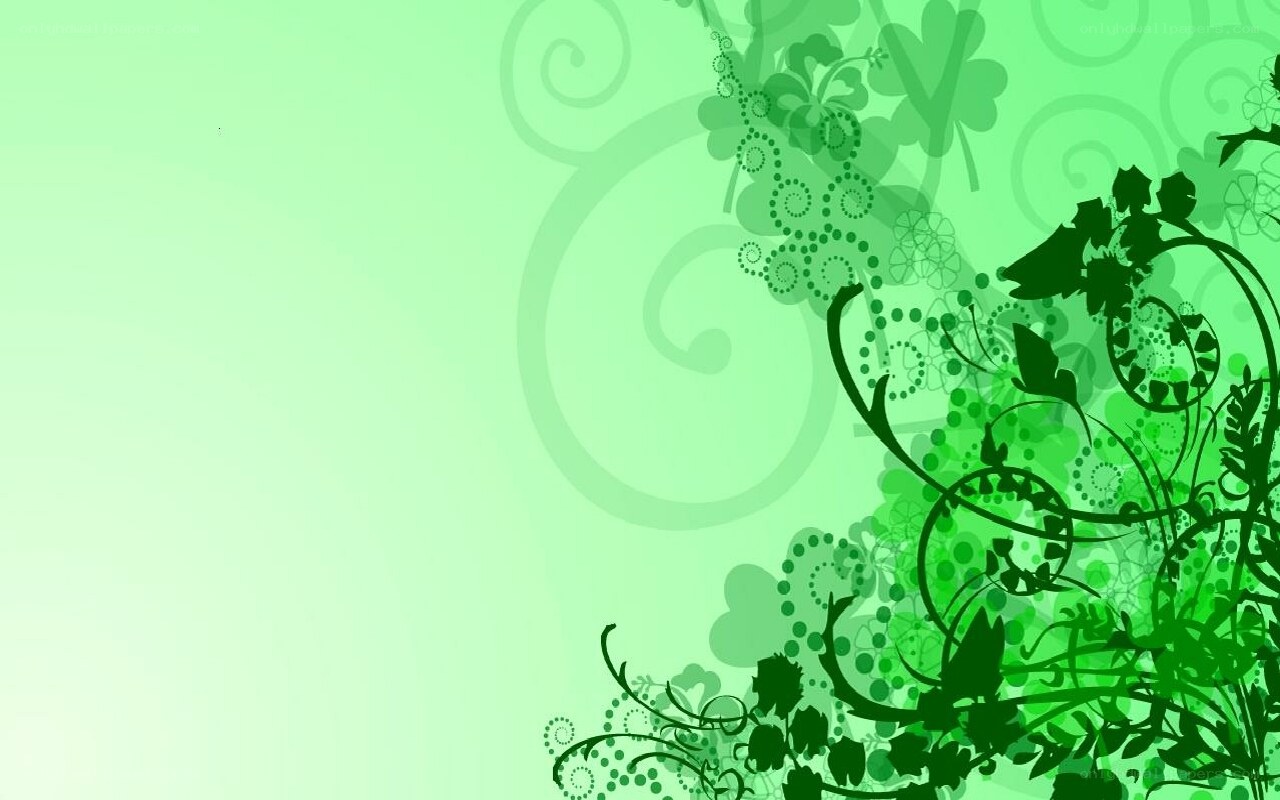green floral abstract background
