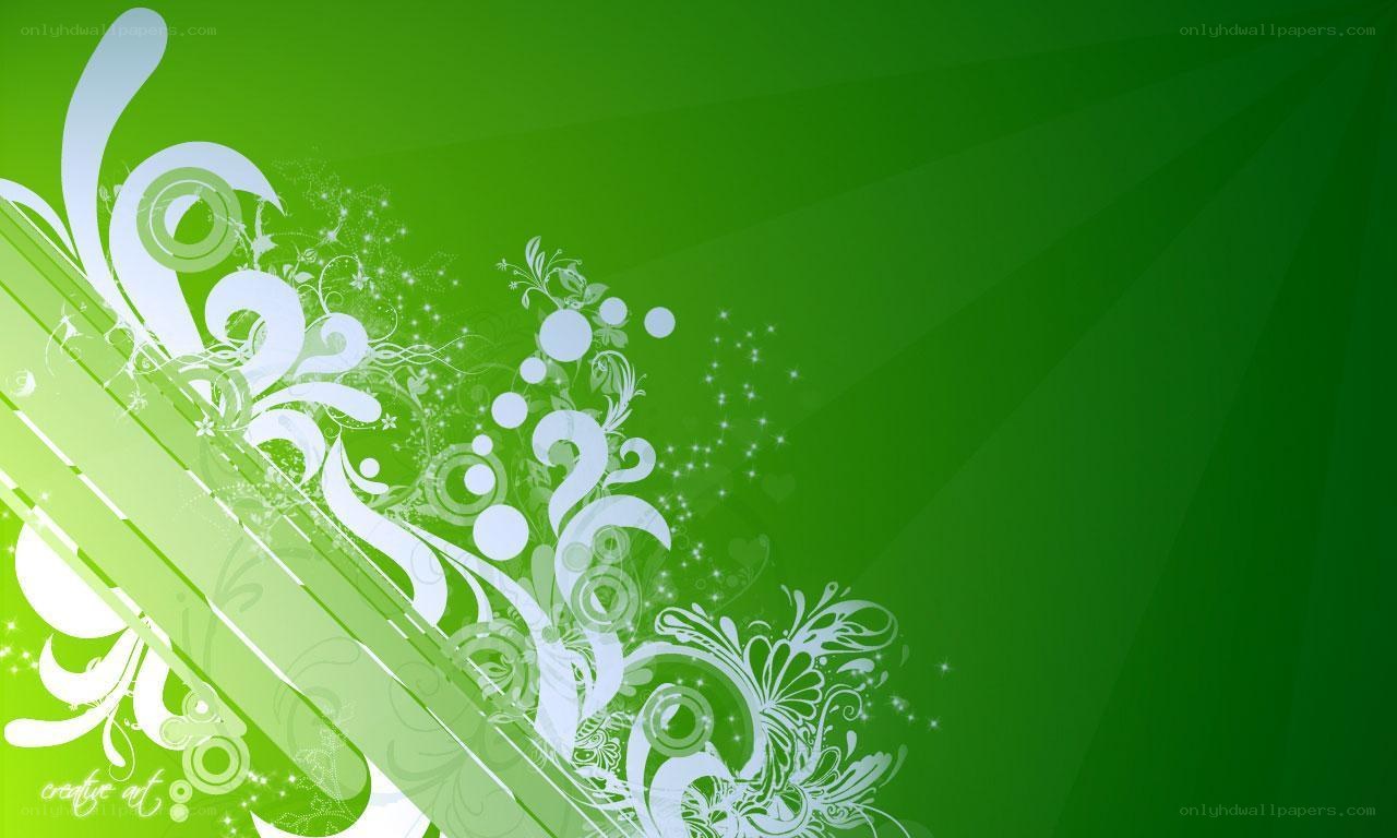 green floral abstract background