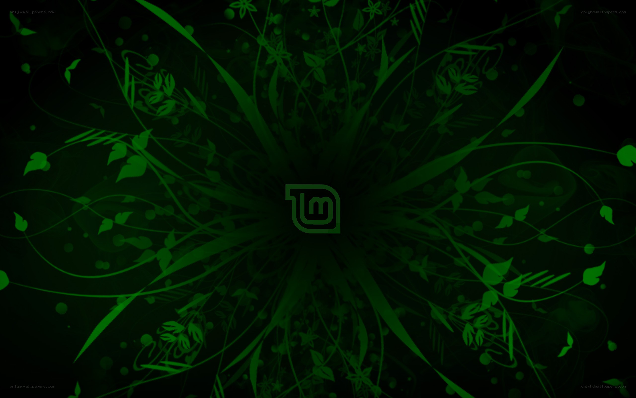 green floral abstract background