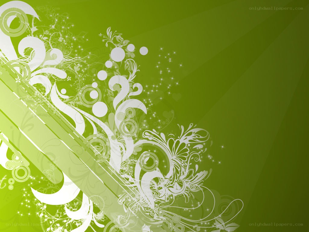 green floral abstract background
