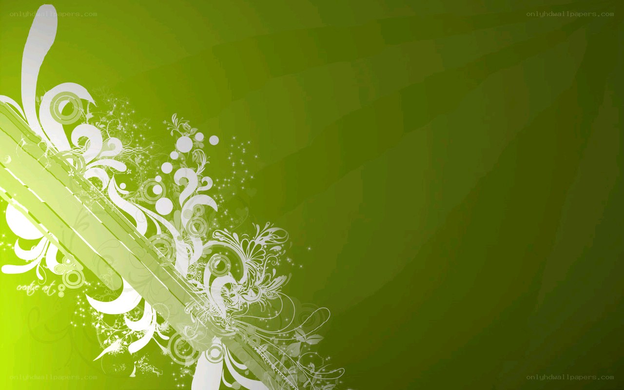 green floral abstract design
