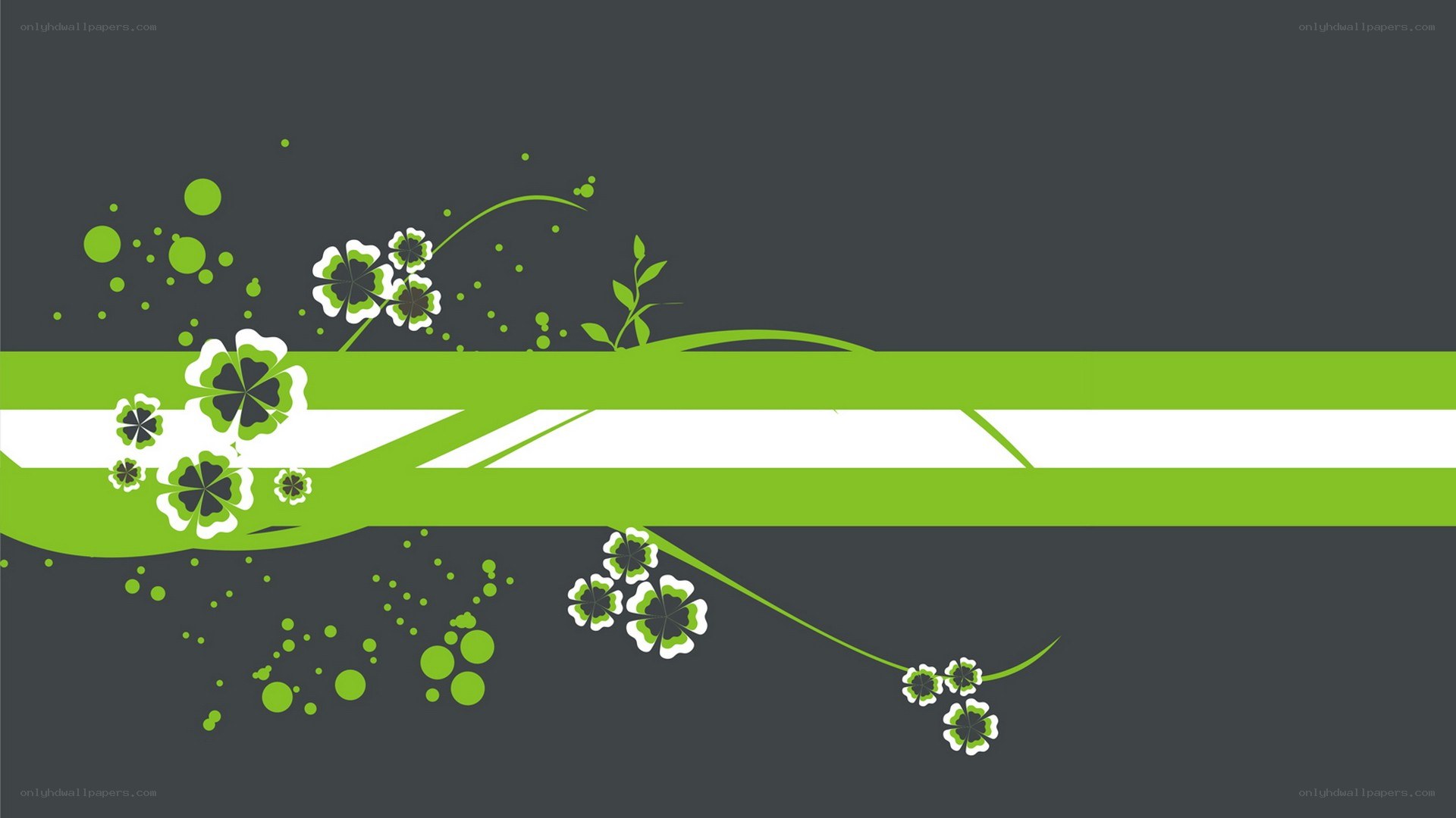 green floral abstract design