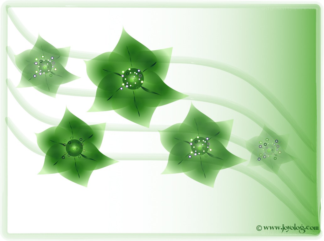 green floral abstract design