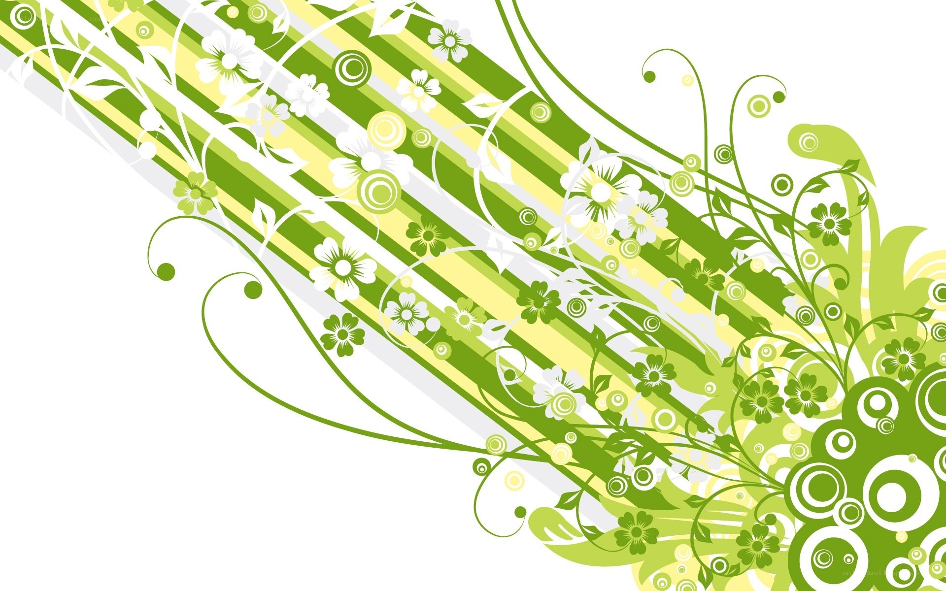 green floral abstract design