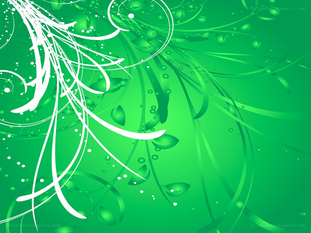 green floral abstract design
