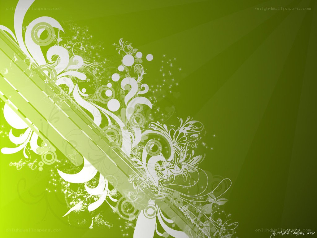 green floral abstract design