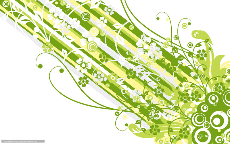 green floral abstract design