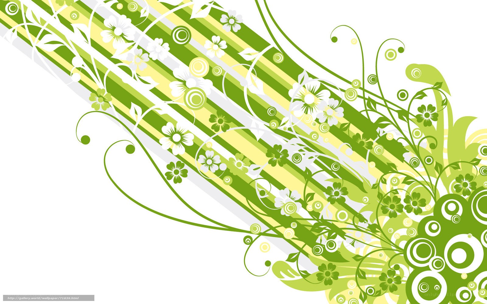 green floral abstract design