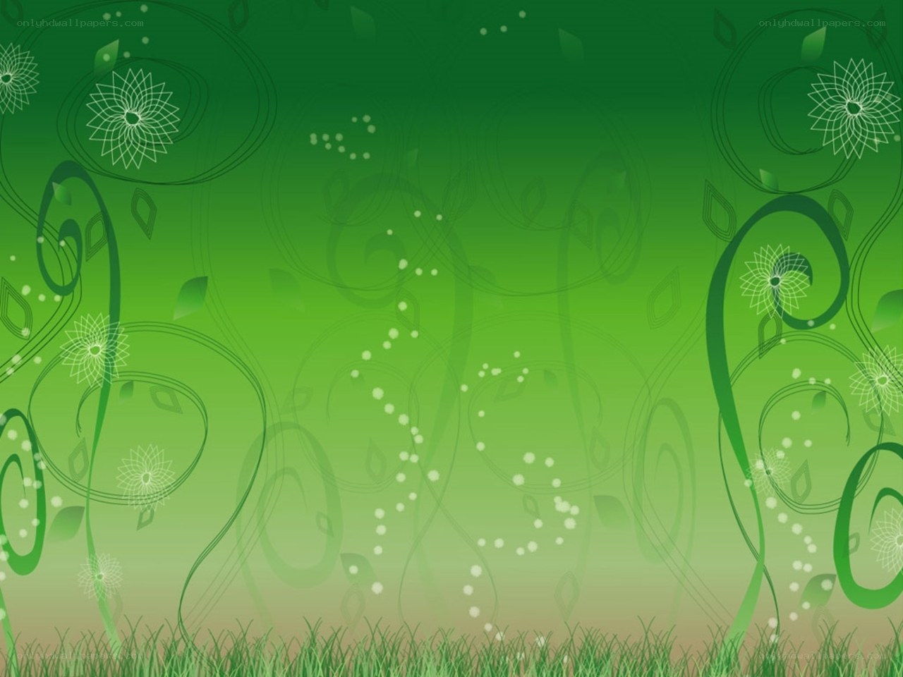 green floral background design