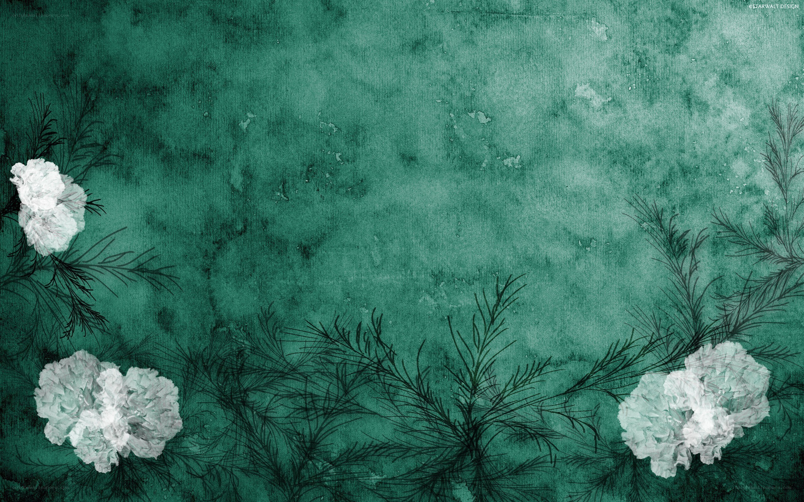 green floral background design