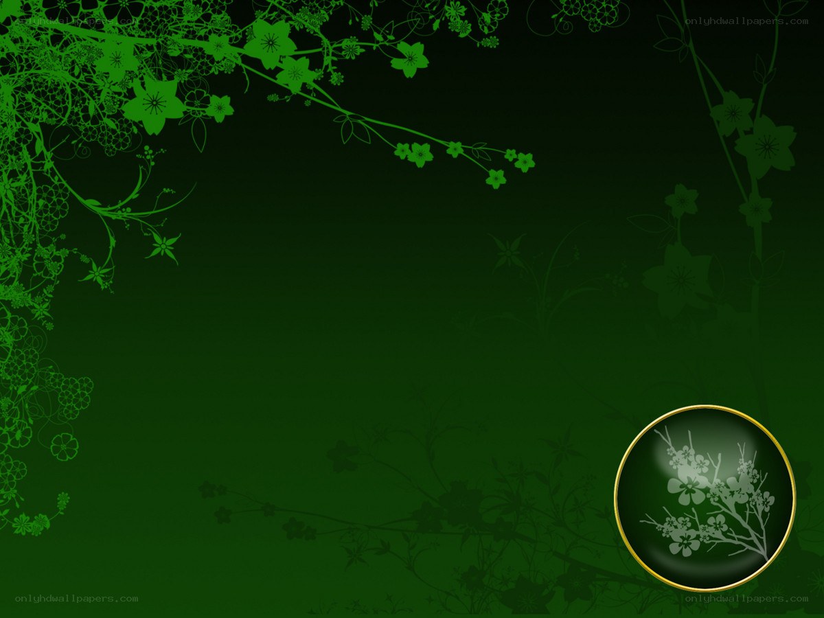 green floral background design