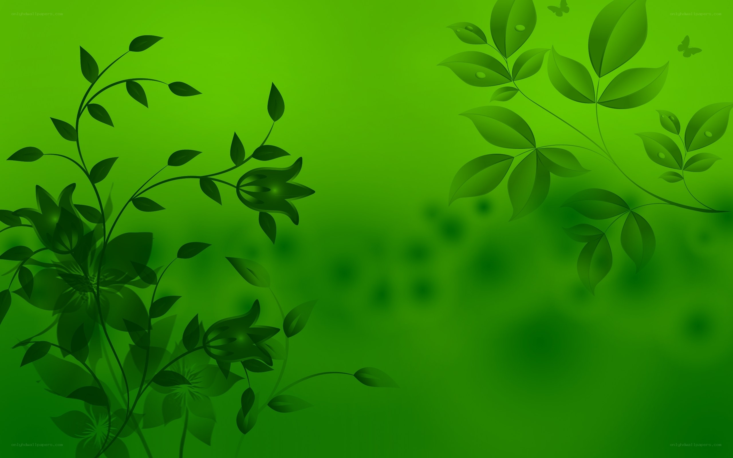 green floral background design