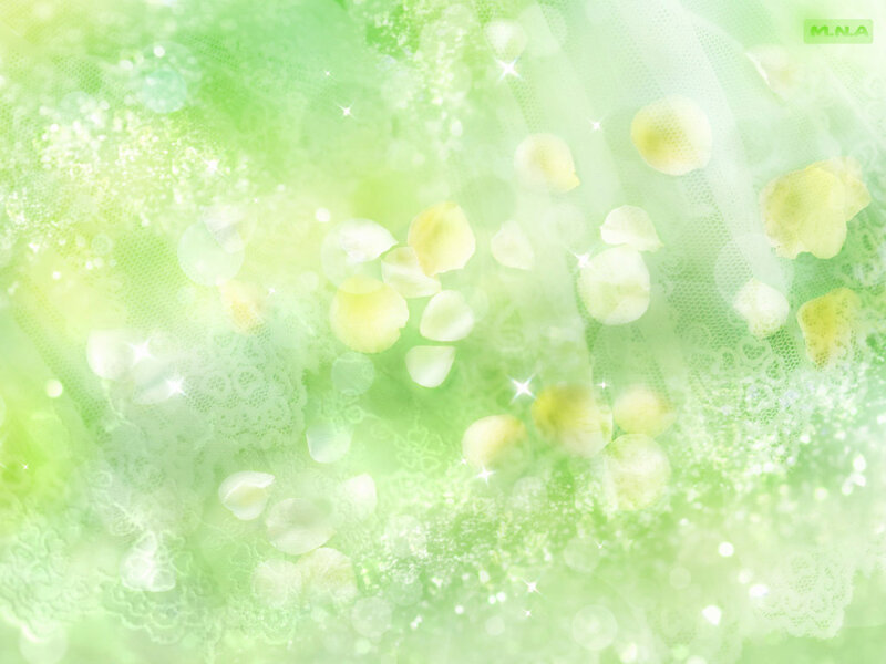 Green Floral Background — Light Green, Dreamy