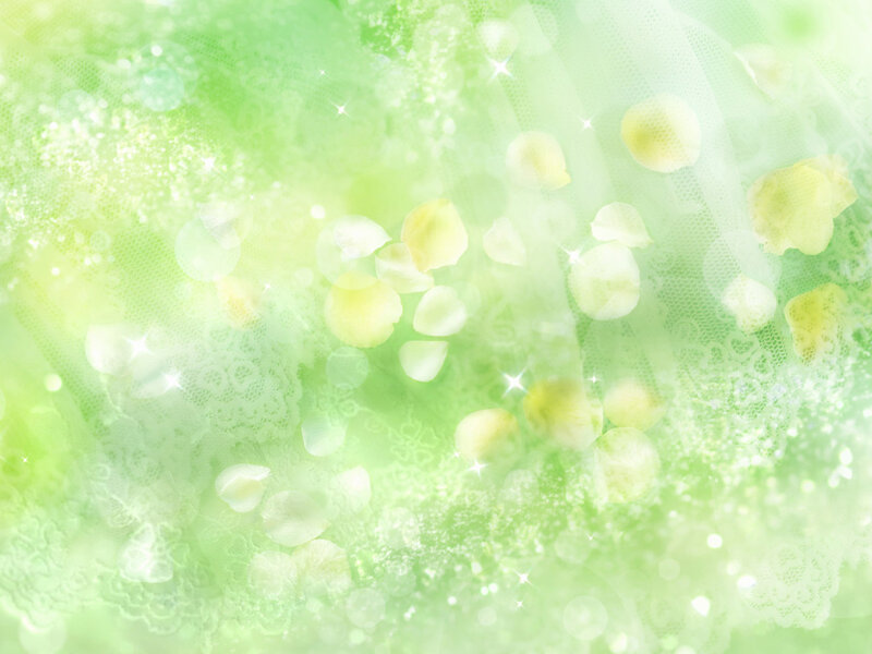 green floral bokeh background