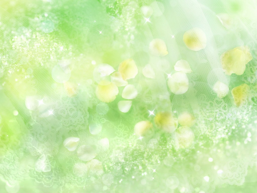 green floral bokeh background