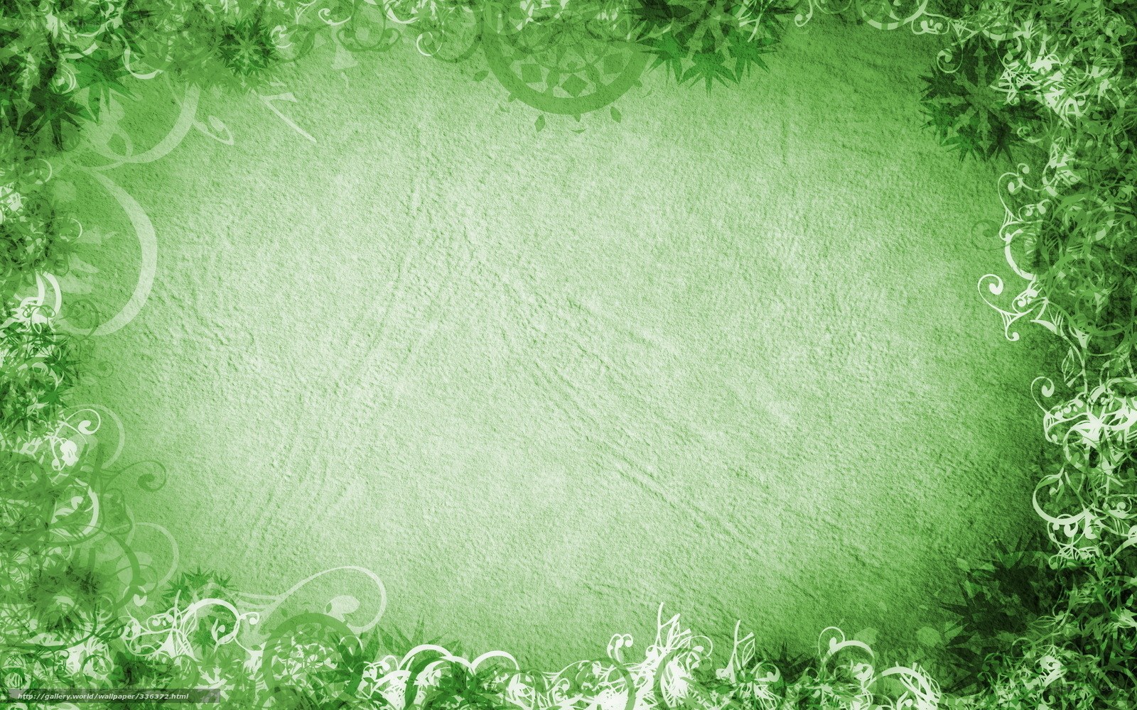 green floral border background