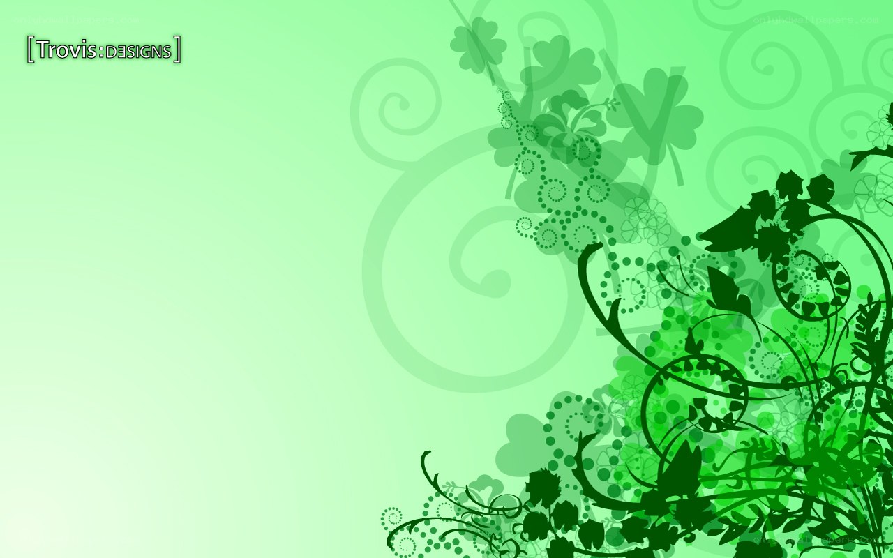 green floral design background