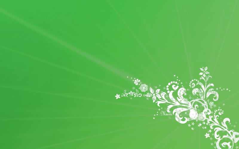 green floral design background