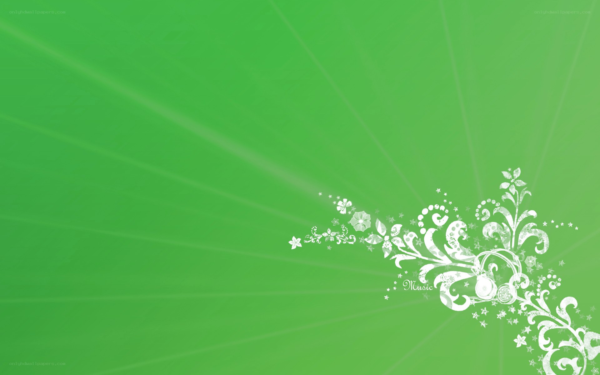 green floral design background