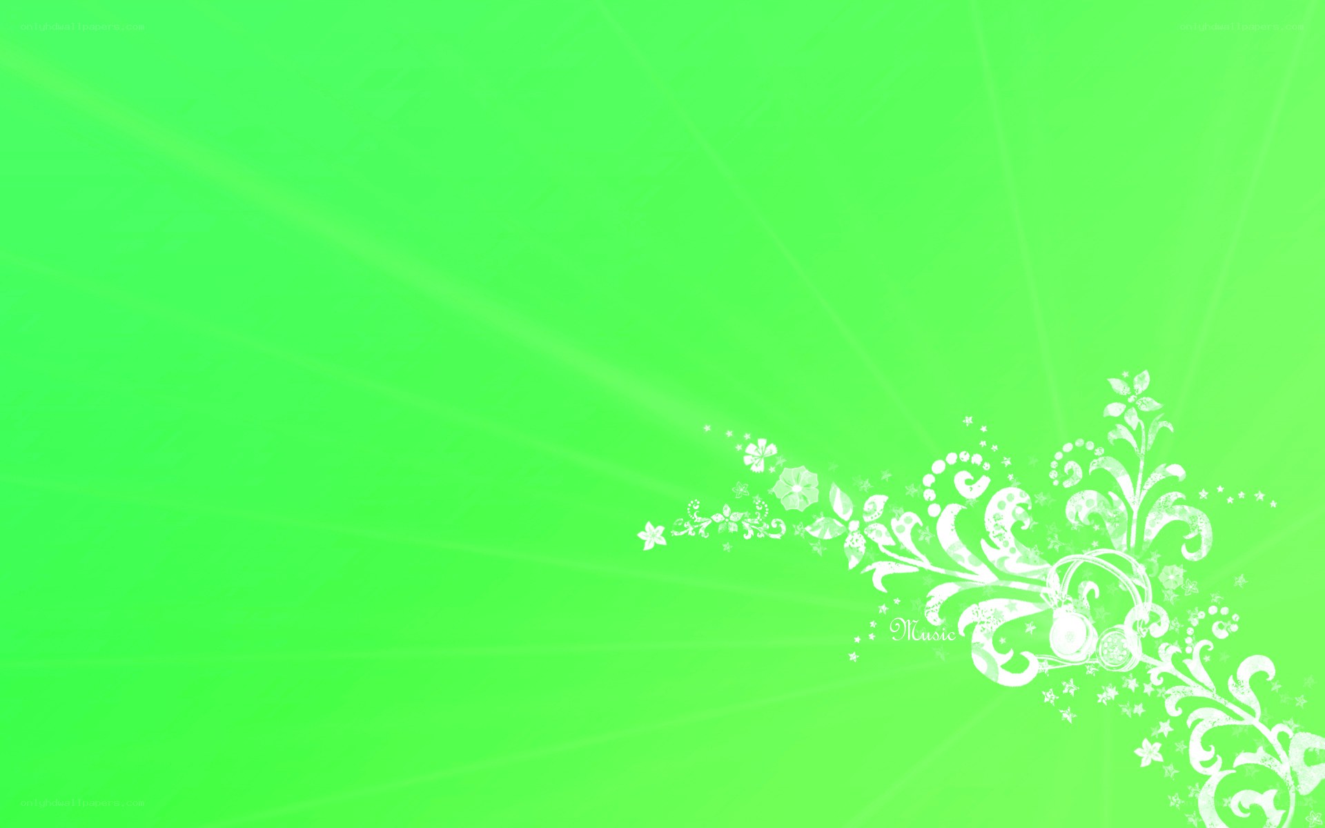 green floral design background