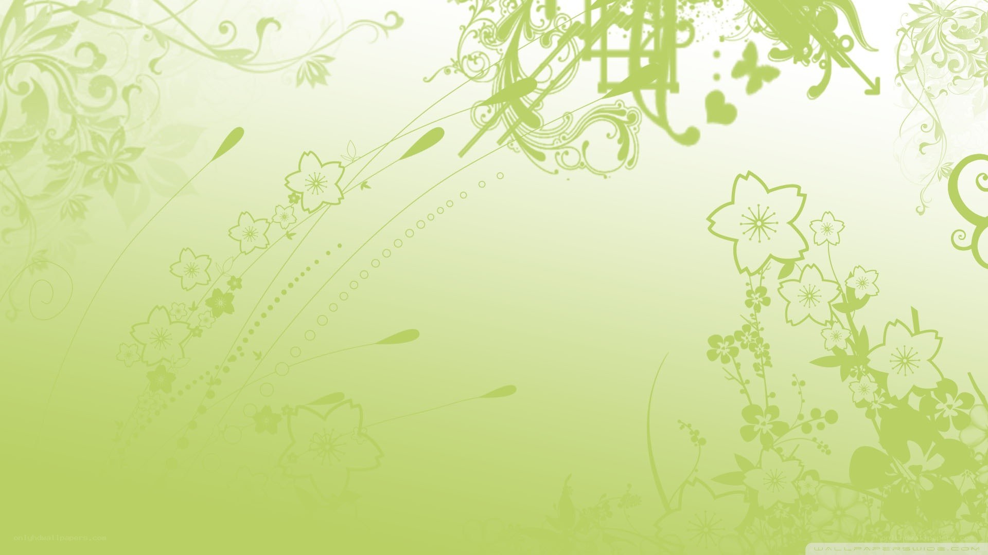 green floral pattern background